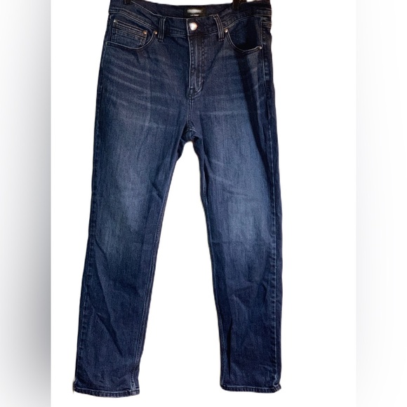 JEANS BROTHERS & SONS MEN'S DIAMOND BACK DARK WASH STRETCH SLIM STRAIGHT 36x32. - Picture 1 of 6